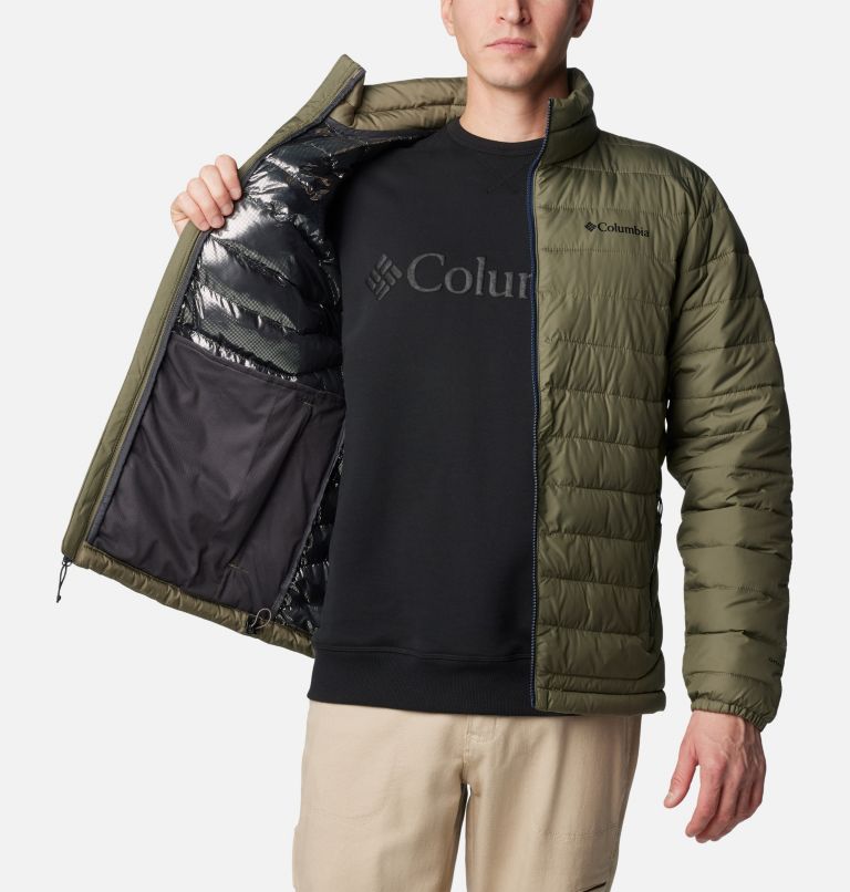 Men's Powder Lite II Jacket, Color: Stone Green, image 5