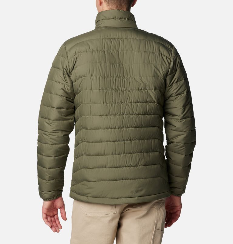 Men's Powder Lite II Jacket, Color: Stone Green, image 2