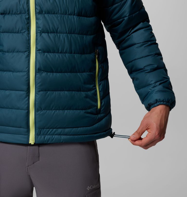 Men's Powder Lite II Jacket, Color: Everblue, Shark, image 9