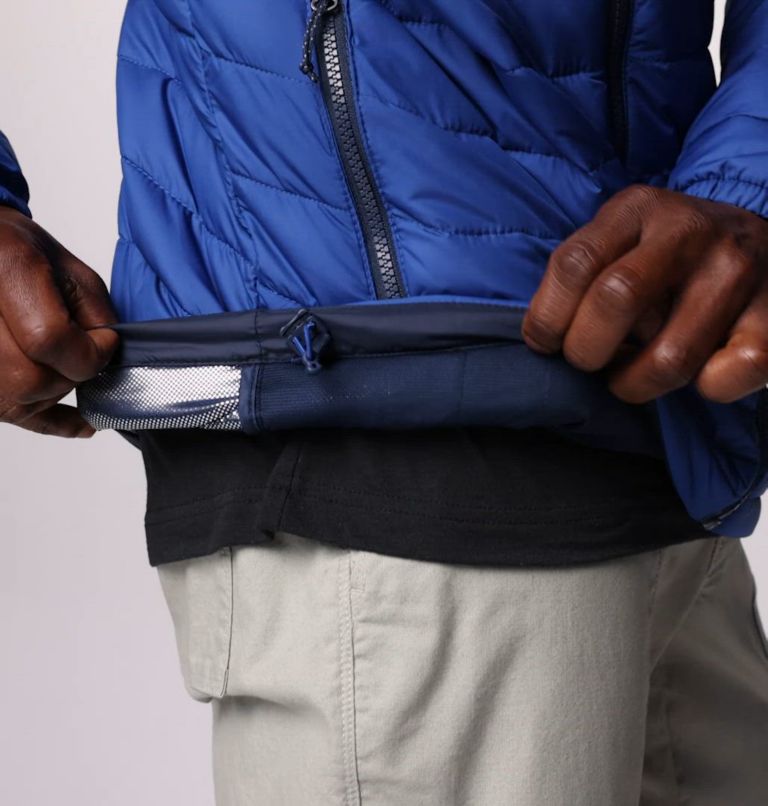 Men's Powder Lite II Jacket, Color: Mountain Blue, Collegiate Navy