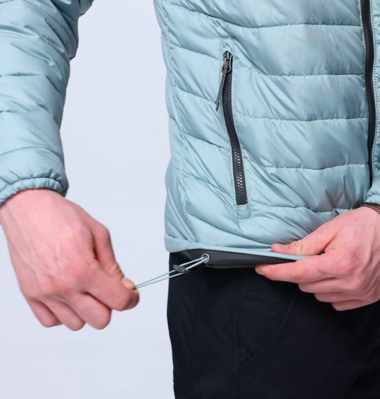 Men's Powder Lite II Jacket, Color: Crushed Blue, Shark