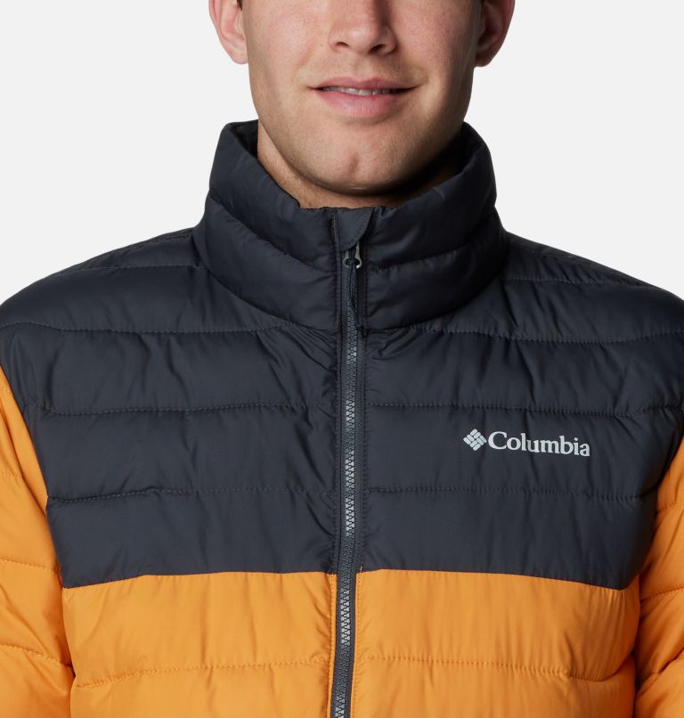 Men's Powder Lite II Jacket, Color: Sunstone, Shark, image 4