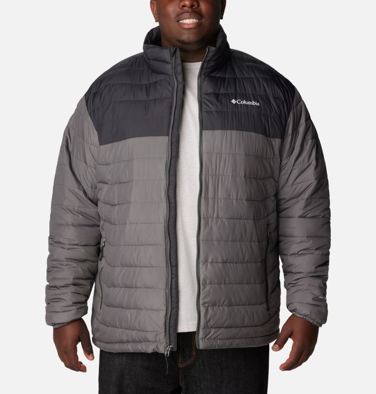 Men's Powder Lite II Jacket - Big, Color: City Grey, Shark, image 8