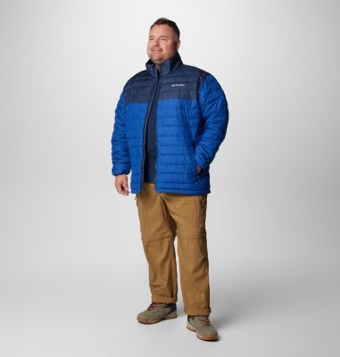 Powder Lite II isolierte Jacke für Männer – erweiterte Größenauswahl, Color: Mountain Blue, Collegiate Navy, image 7