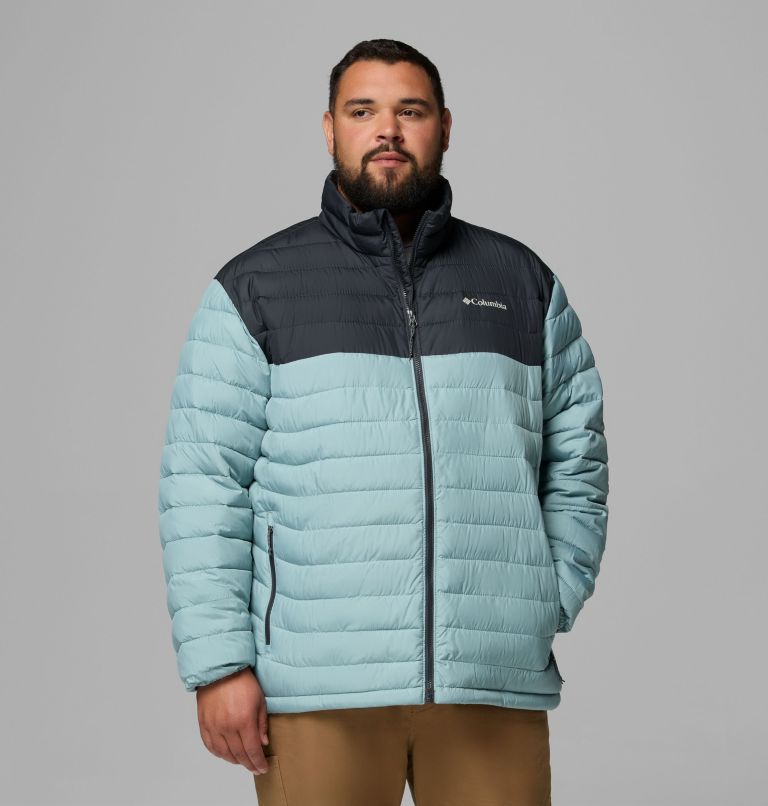 Men's Powder Lite II Jacket - Big, Color: Crushed Blue, Shark, image 5