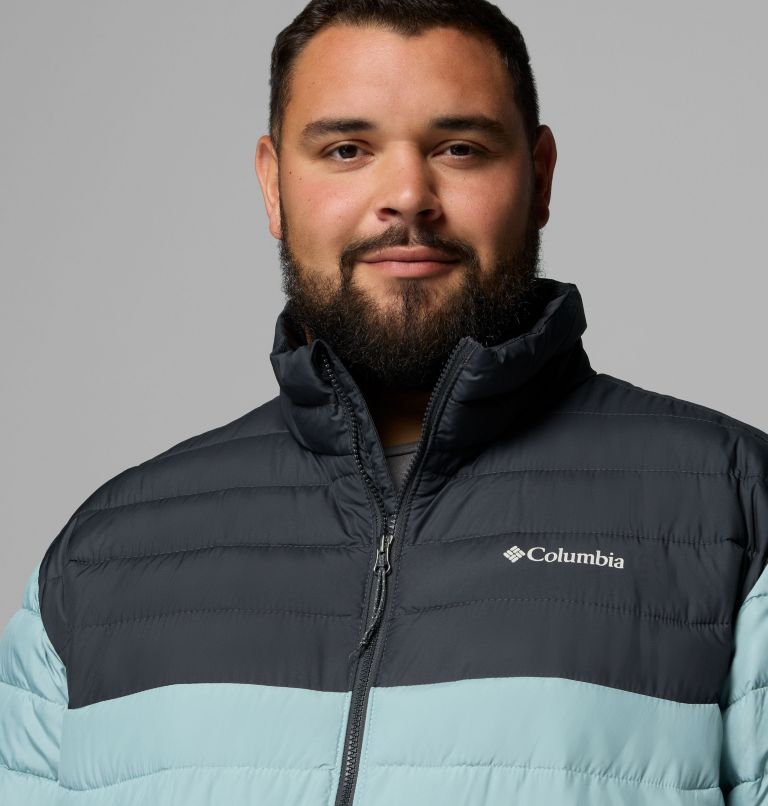 Men's Powder Lite II Jacket - Big, Color: Crushed Blue, Shark, image 7