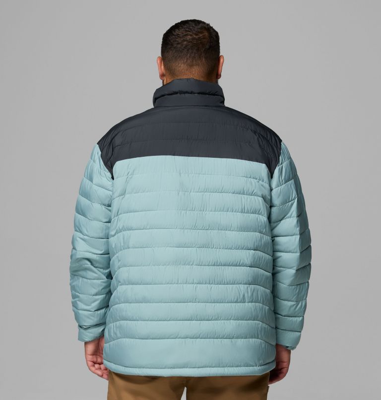 Men's Powder Lite II Jacket - Big, Color: Crushed Blue, Shark, image 3