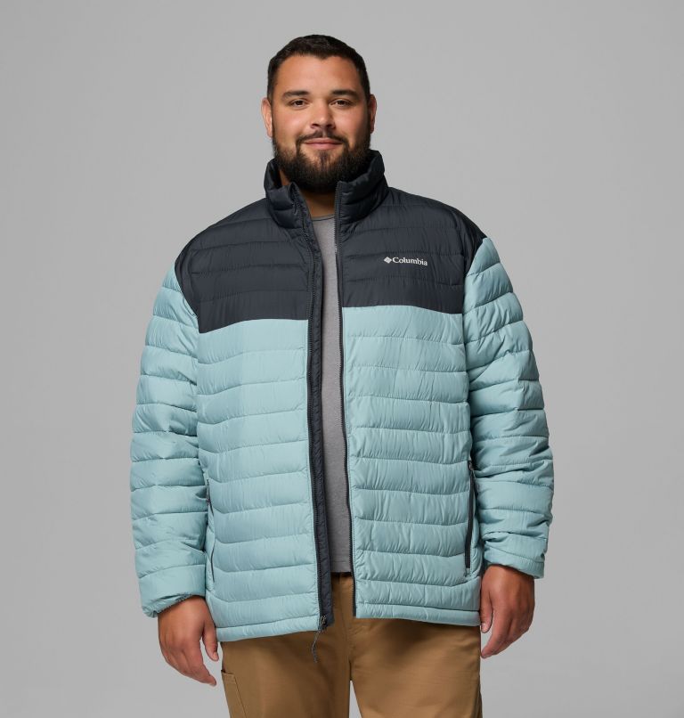 Men's Powder Lite II Jacket - Big, Color: Crushed Blue, Shark, image 1
