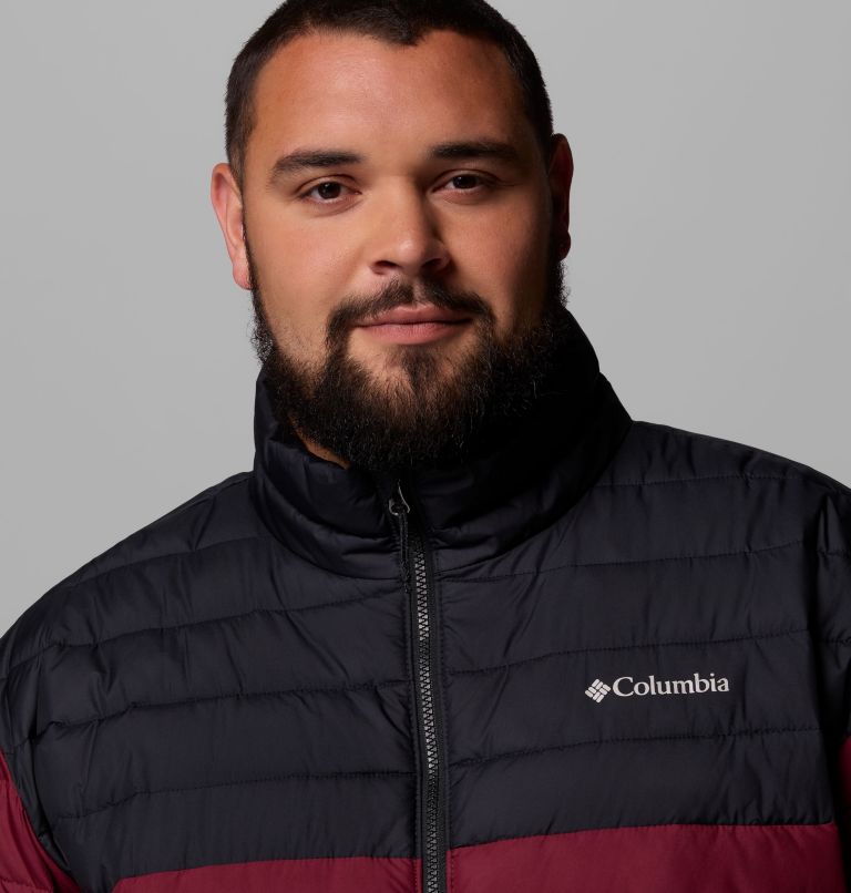 Men's Powder Lite II Jacket - Big, Color: Rich Wine, Black, image 6
