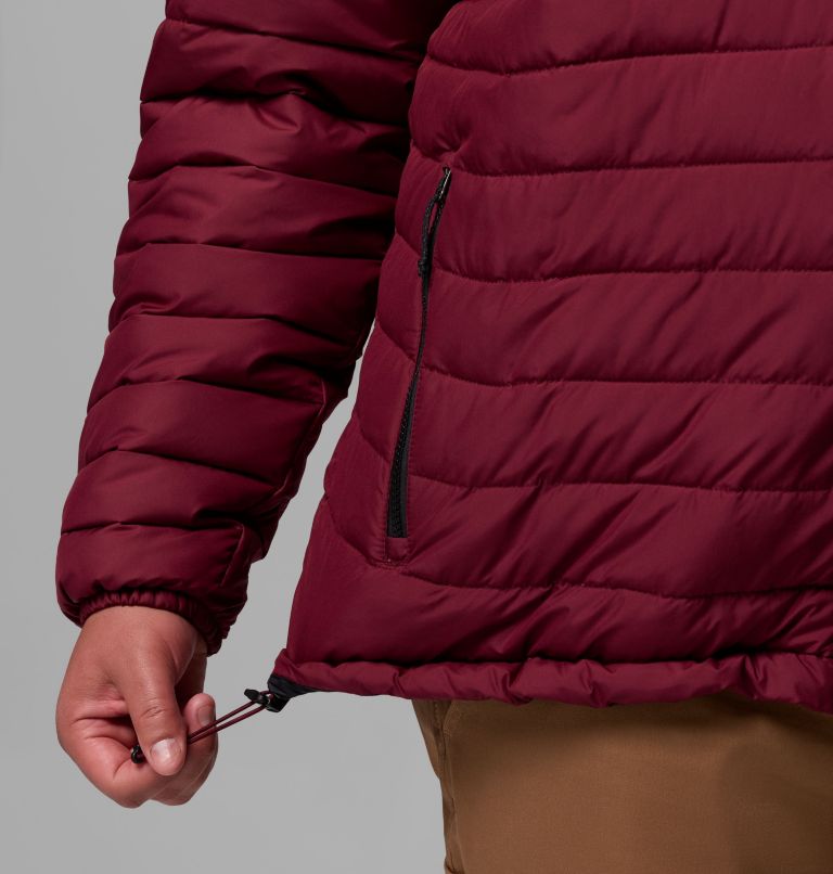 Men's Powder Lite II Jacket - Big, Color: Rich Wine, Black, image 8