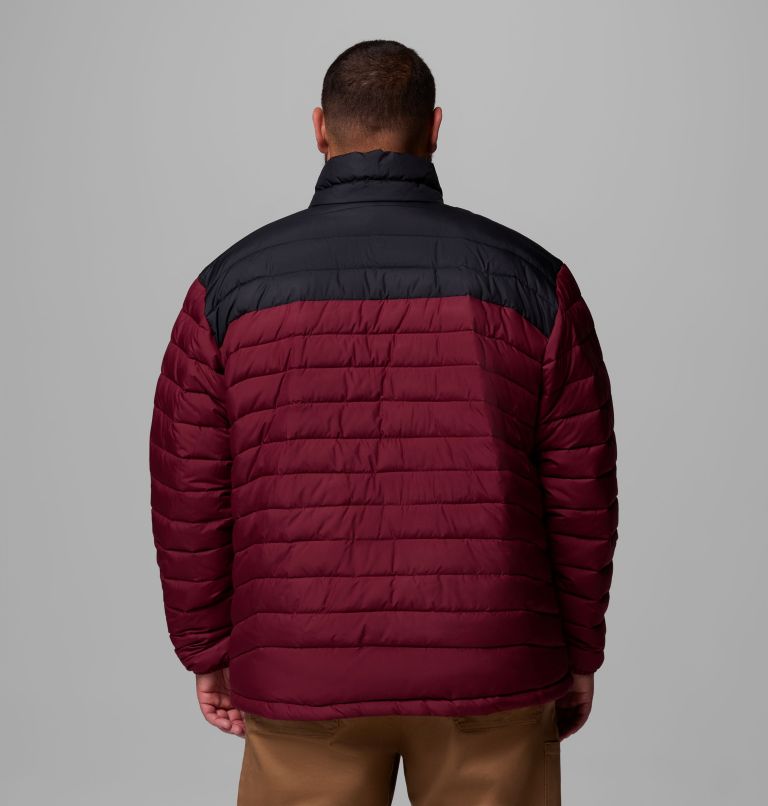Men's Powder Lite II Jacket - Big, Color: Rich Wine, Black, image 3