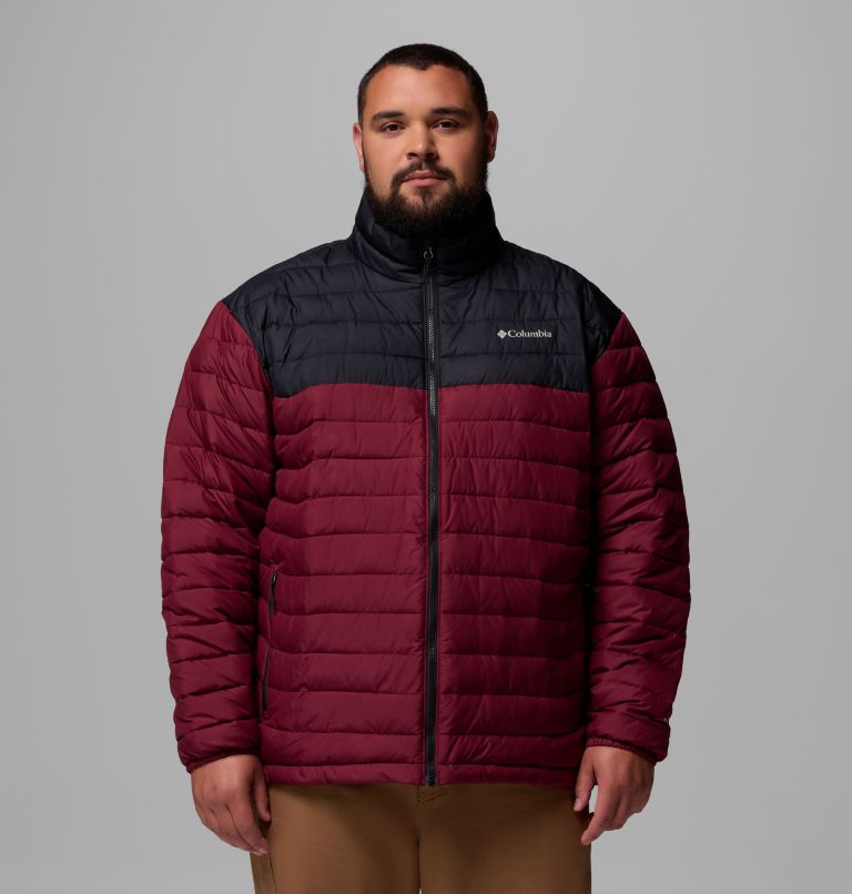 Men's Powder Lite II Jacket - Big, Color: Rich Wine, Black, image 1