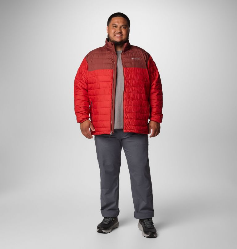 Men's Powder Lite II Jacket - Big, Color: Sail Red, Spice, image 3