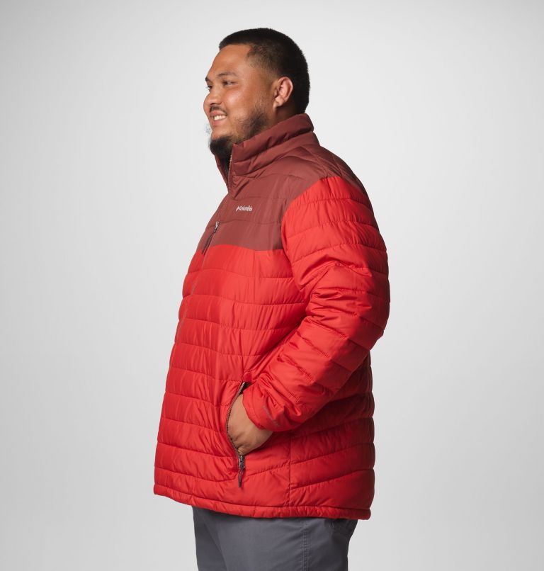 Men's Powder Lite II Jacket - Big, Color: Sail Red, Spice, image 4