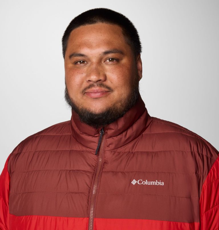 Men's Powder Lite II Jacket - Big, Color: Sail Red, Spice, image 5