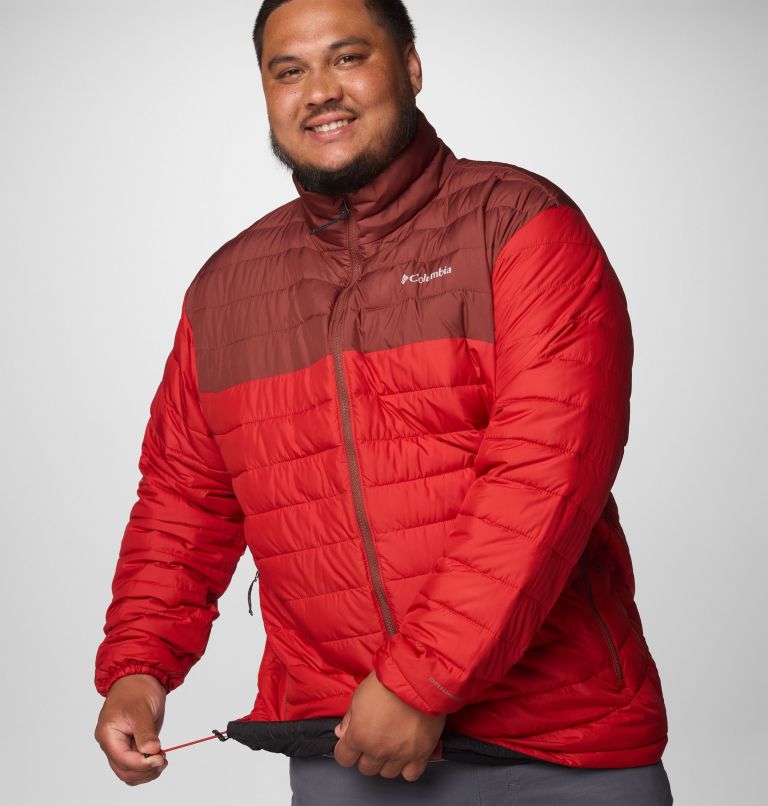 Men's Powder Lite II Jacket - Big, Color: Sail Red, Spice, image 6