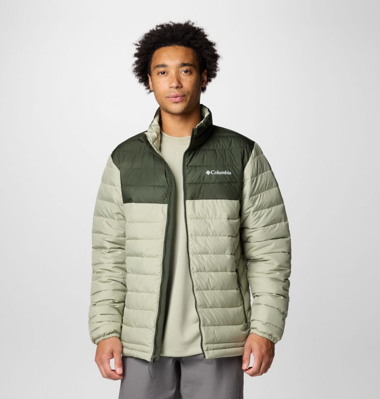 Men's Powder Lite II Jacket - Tall, Color: Safari, Greenscape, image 8
