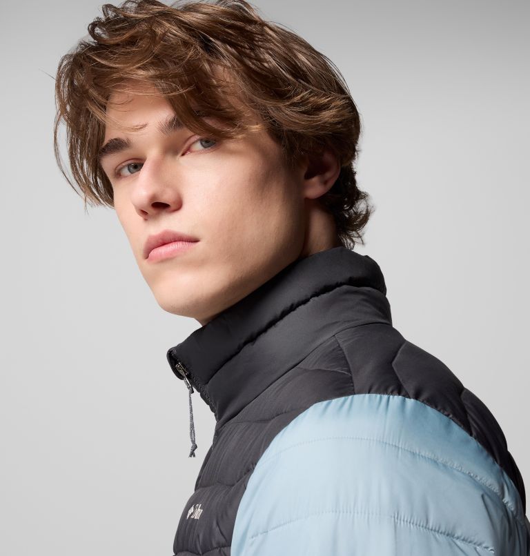 Men's Powder Lite II Jacket - Tall, Color: Crushed Blue, Shark, image 7