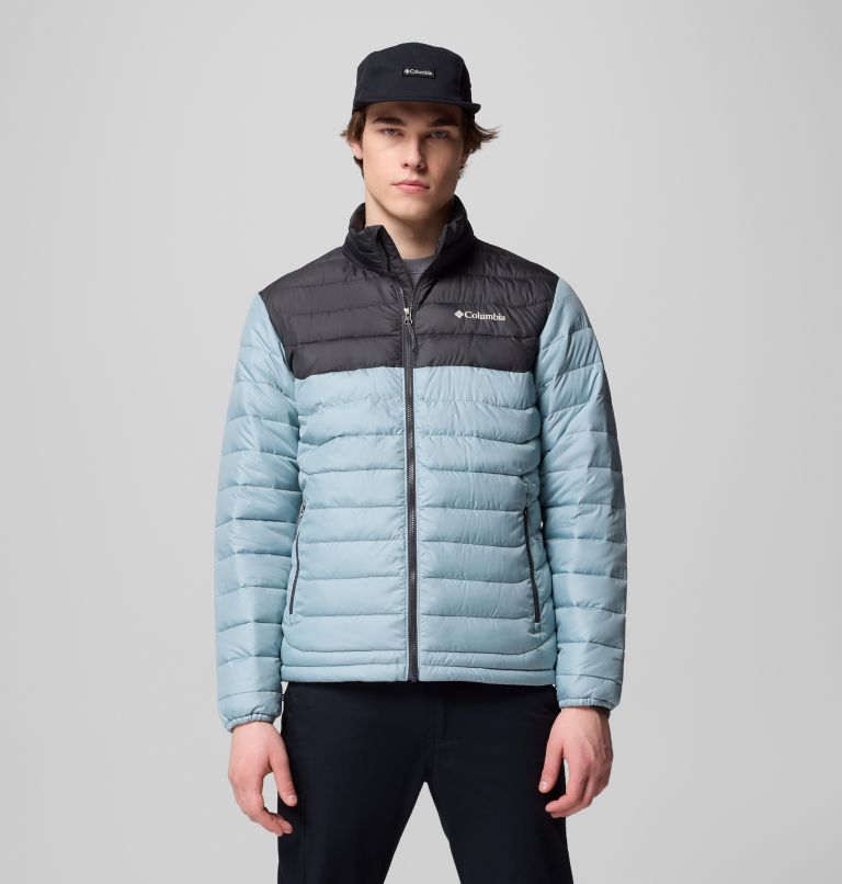 Men's Powder Lite II Jacket - Tall, Color: Crushed Blue, Shark, image 1