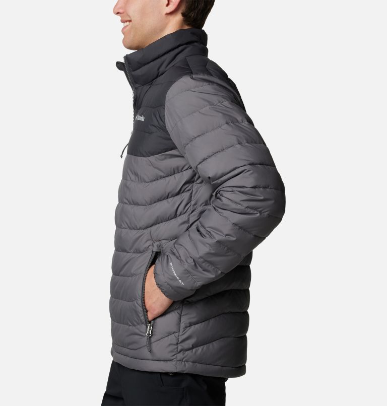 Powder Lite II Jacket, Color: City Grey, Shark, image 3