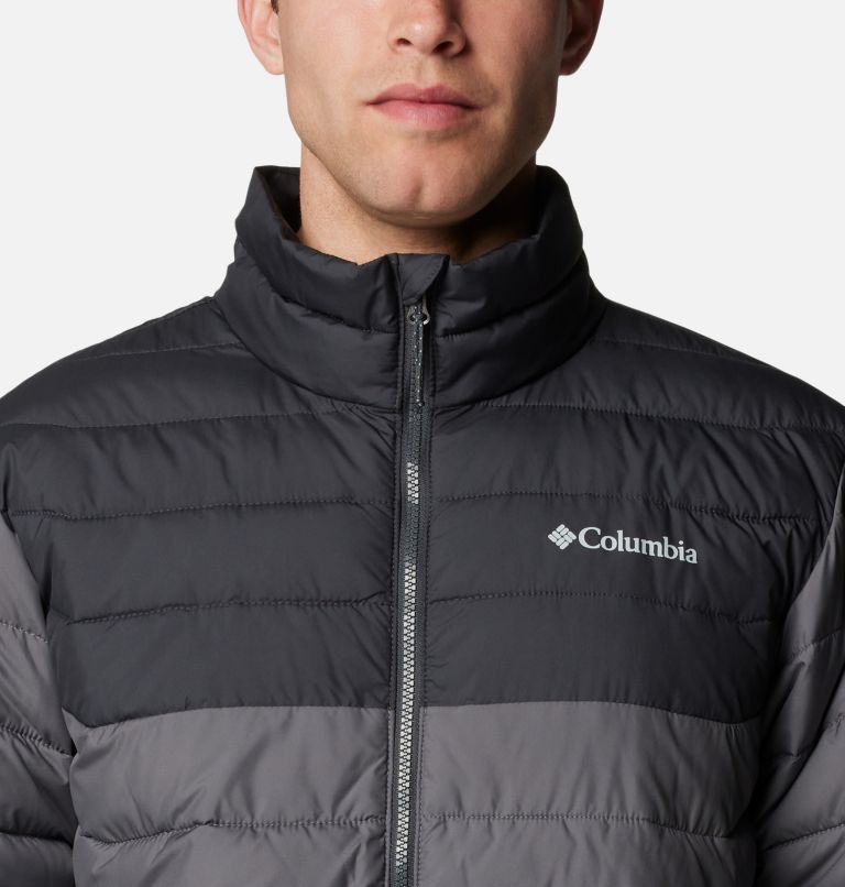 Powder Lite II Jacket, Color: City Grey, Shark, image 4