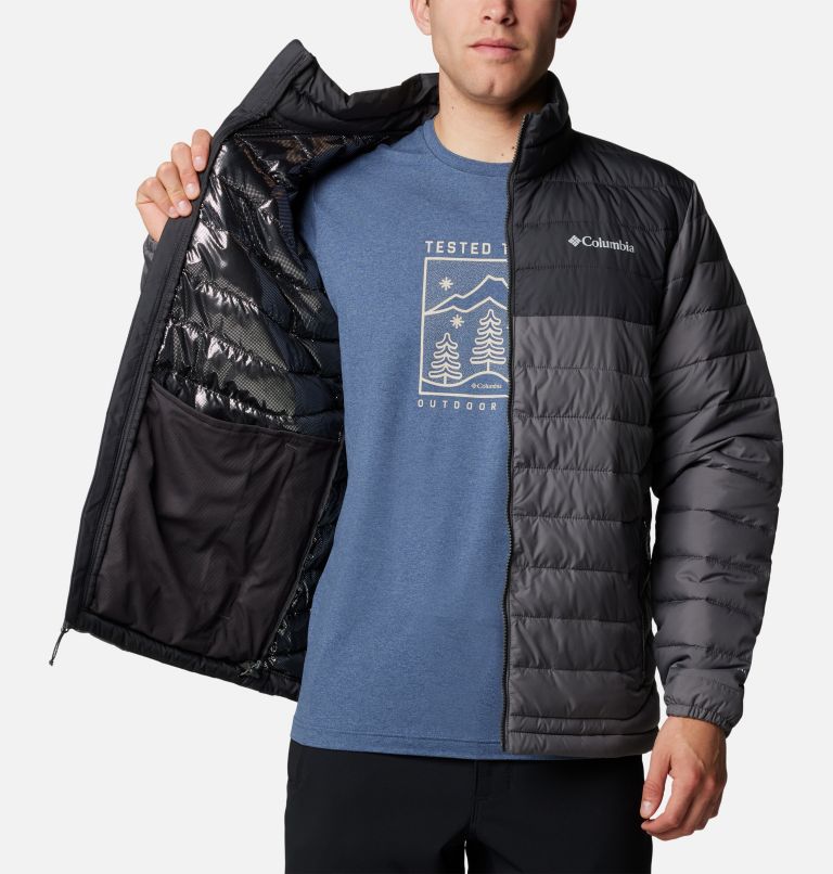 Powder Lite II Jacket, Color: City Grey, Shark, image 5