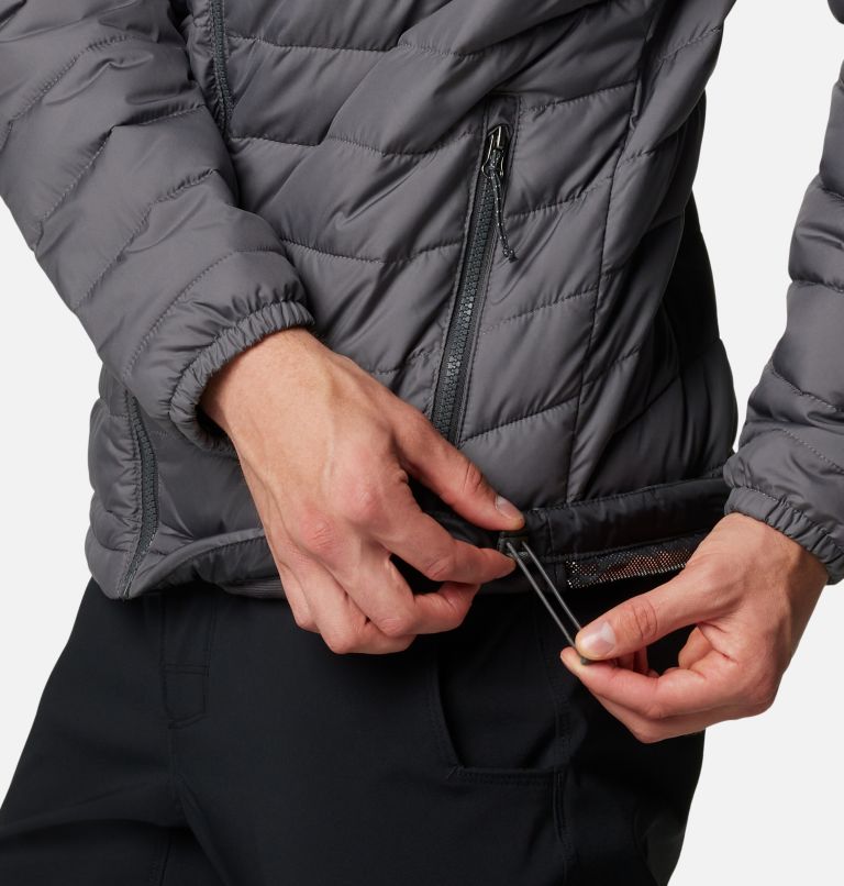Powder Lite II Jacket, Color: City Grey, Shark, image 7