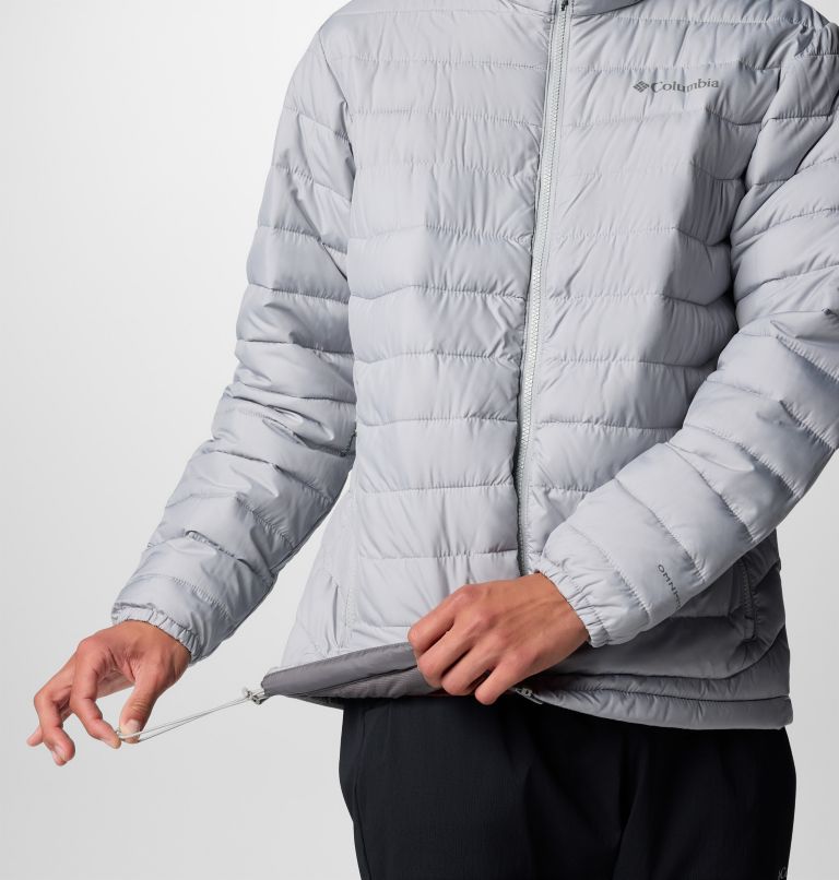 Men’s Powder Lite II Insulated Jacket, Color: Columbia Grey, image 7