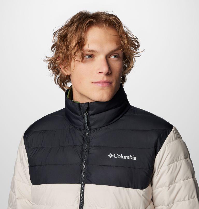 Men’s Powder Lite II Insulated Jacket, Color: Dark Stone, Black, image 5