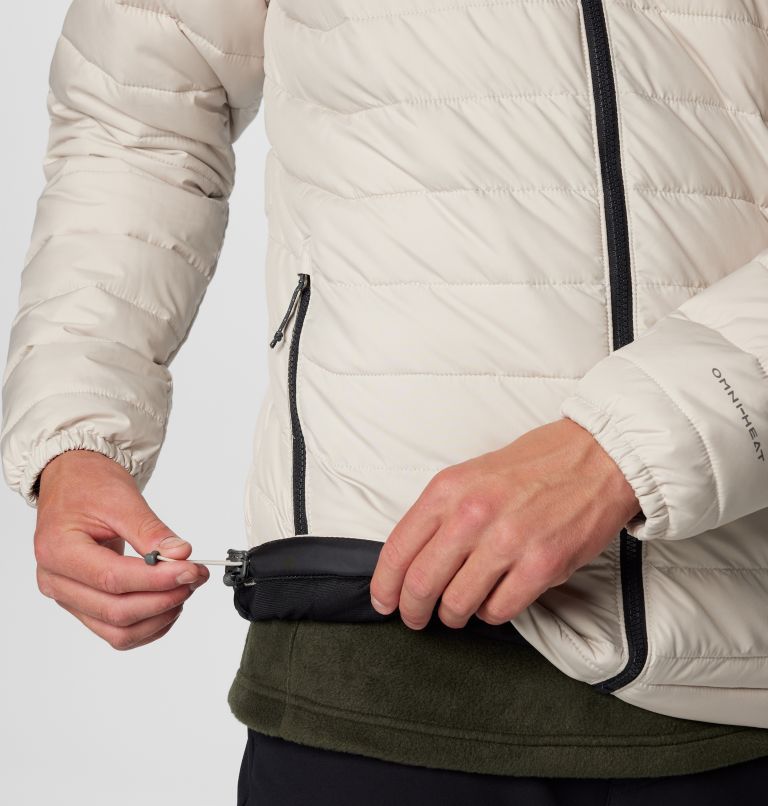Men’s Powder Lite II Insulated Jacket, Color: Dark Stone, Black, image 8