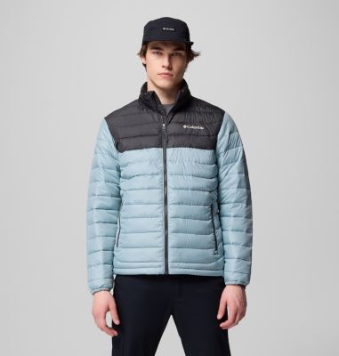 Powder Lite II Jacket, Color: Crushed Blue, Shark, image 5