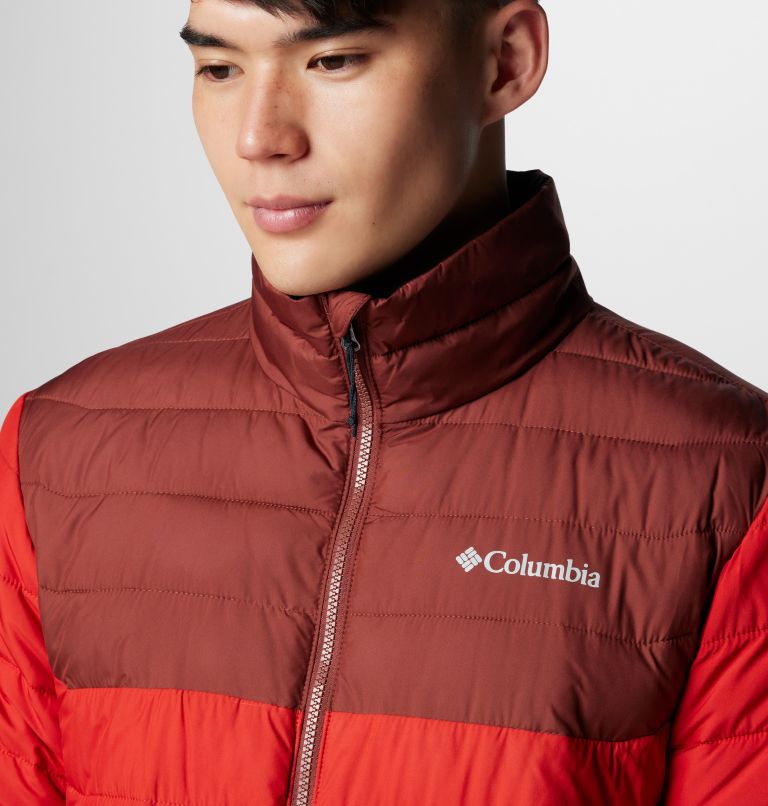 Men’s Powder Lite II Insulated Jacket, Color: Sail Red, Spice, image 5