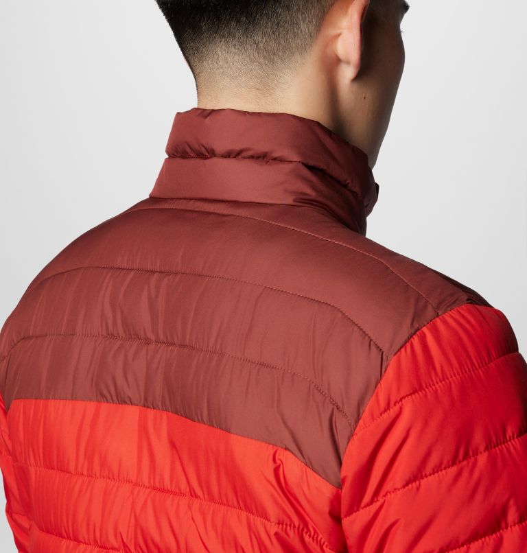 Men’s Powder Lite II Insulated Jacket, Color: Sail Red, Spice, image 6