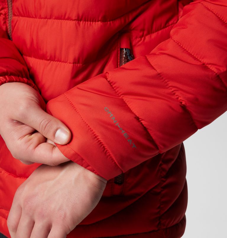 Men’s Powder Lite II Insulated Jacket, Color: Sail Red, Spice, image 9