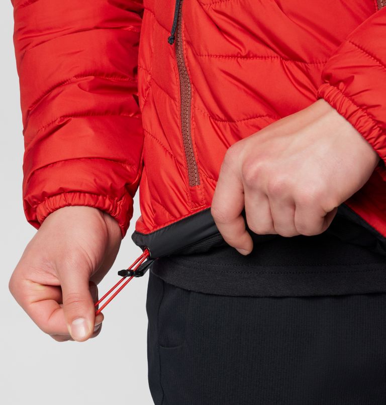 Men’s Powder Lite II Insulated Jacket, Color: Sail Red, Spice, image 10