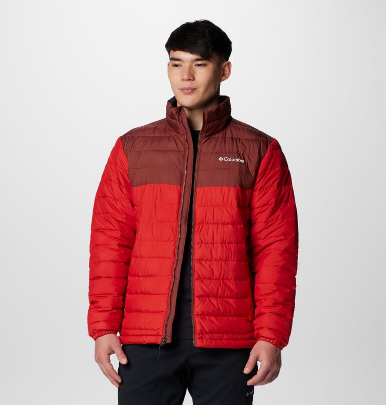 Men’s Powder Lite II Insulated Jacket, Color: Sail Red, Spice, image 11