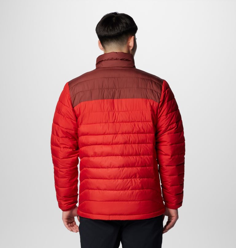 Men’s Powder Lite II Insulated Jacket, Color: Sail Red, Spice, image 2