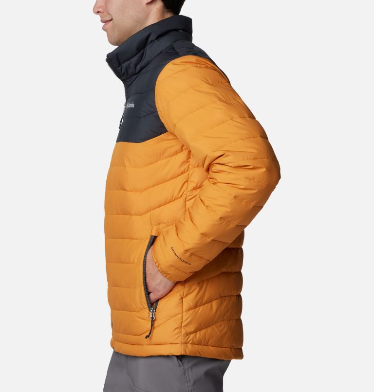 Men’s Powder Lite II Insulated Jacket, Color: Sunstone, Shark, image 3