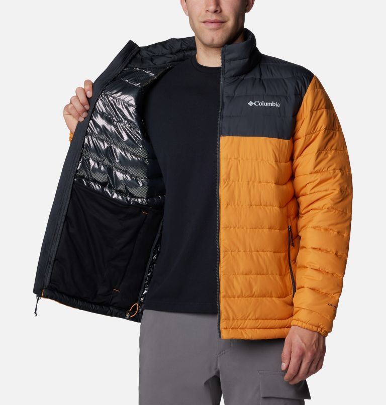 Men’s Powder Lite II Insulated Jacket, Color: Sunstone, Shark, image 5