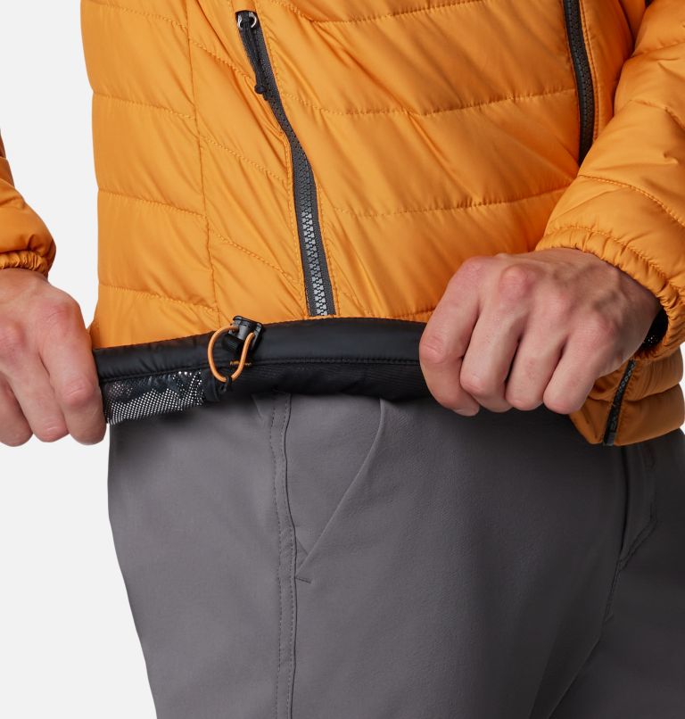 Men’s Powder Lite II Insulated Jacket, Color: Sunstone, Shark, image 7