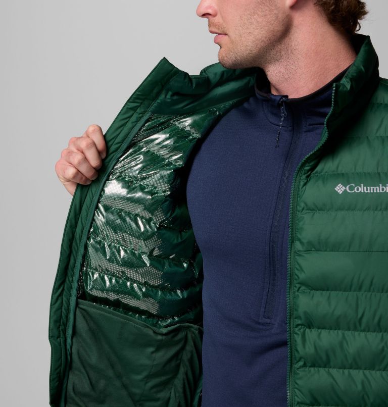 Men's Powder Lite II Vest, Color: Rain Forest, image 6