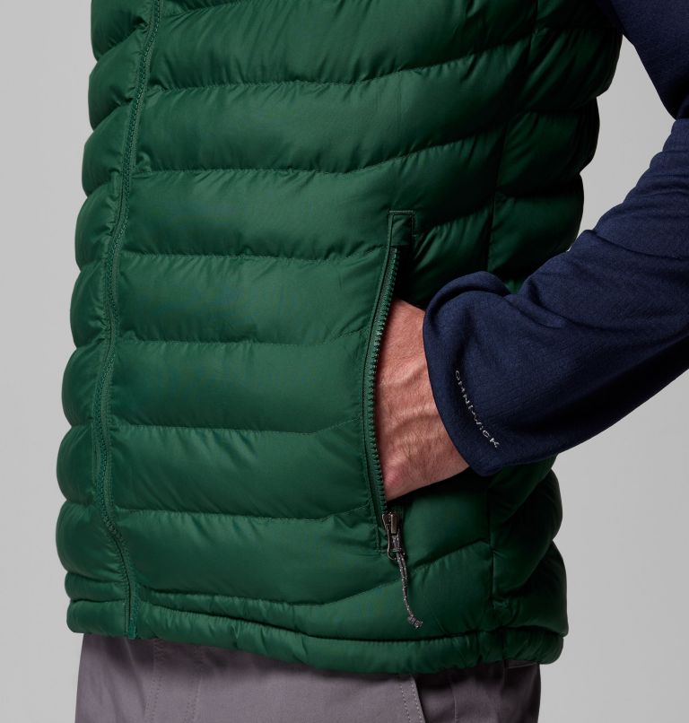 Men's Powder Lite II Vest, Color: Rain Forest, image 7