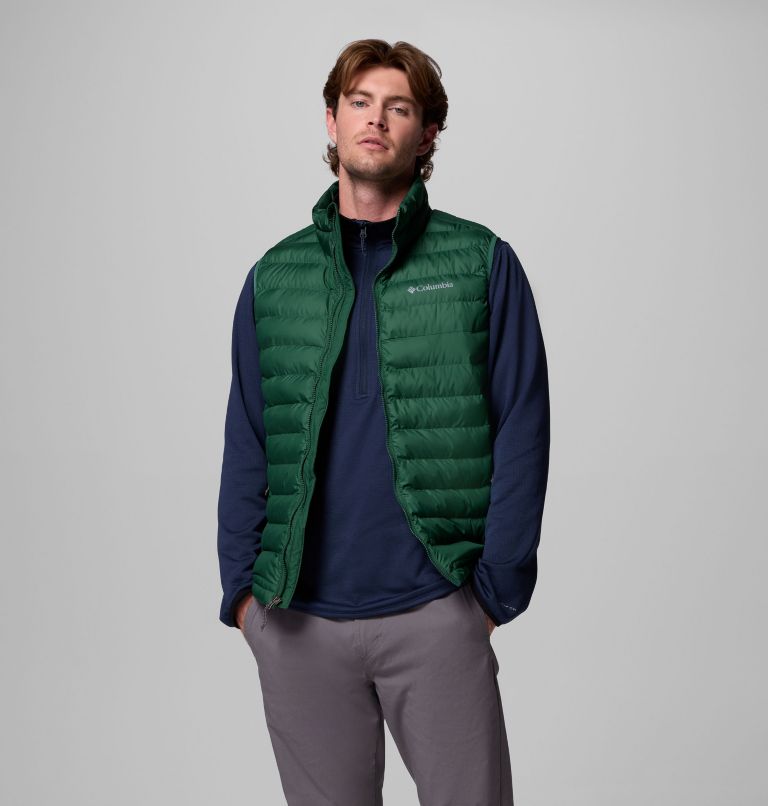 Men's Powder Lite II Vest, Color: Rain Forest, image 1