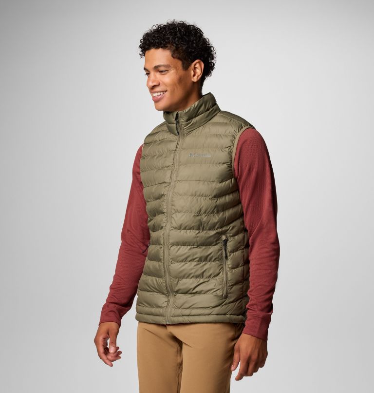Men's Powder Lite II Vest, Color: Stone Green, image 4