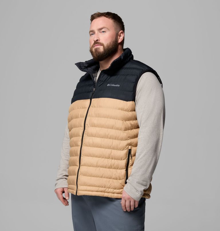Men's Powder Lite II Vest - Big, Color: Canoe, Black, image 4