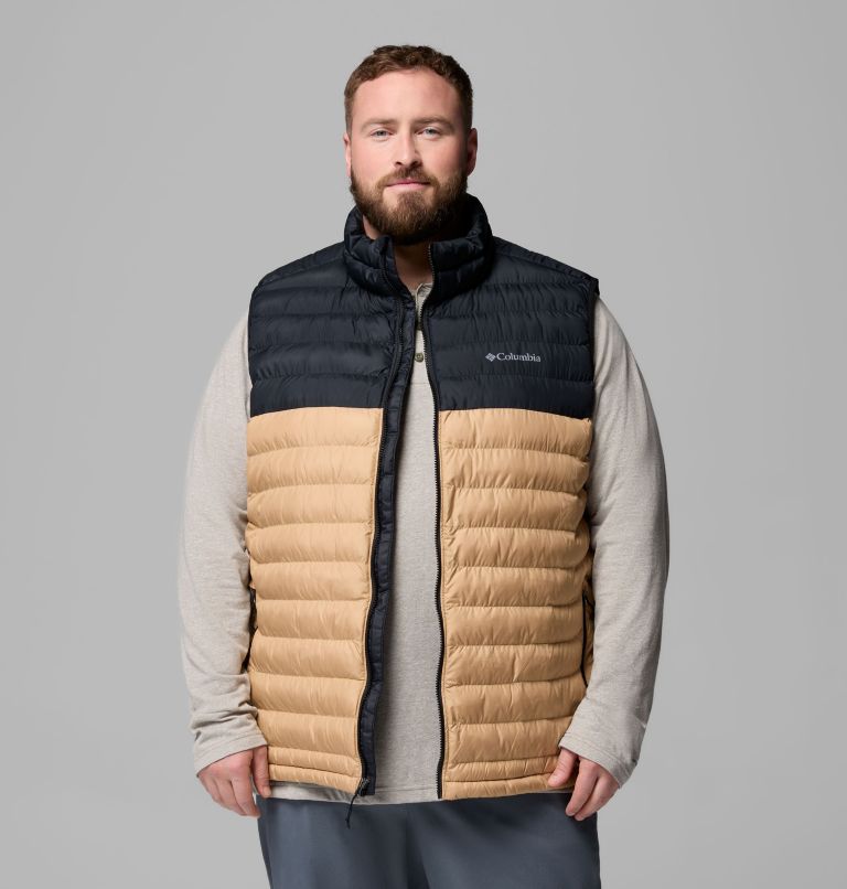 Men's Powder Lite II Vest - Big, Color: Canoe, Black, image 5