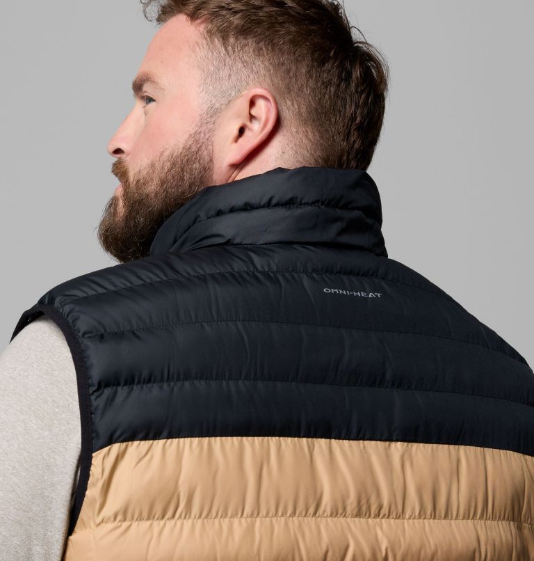 Men's Powder Lite II Vest - Big, Color: Canoe, Black, image 9