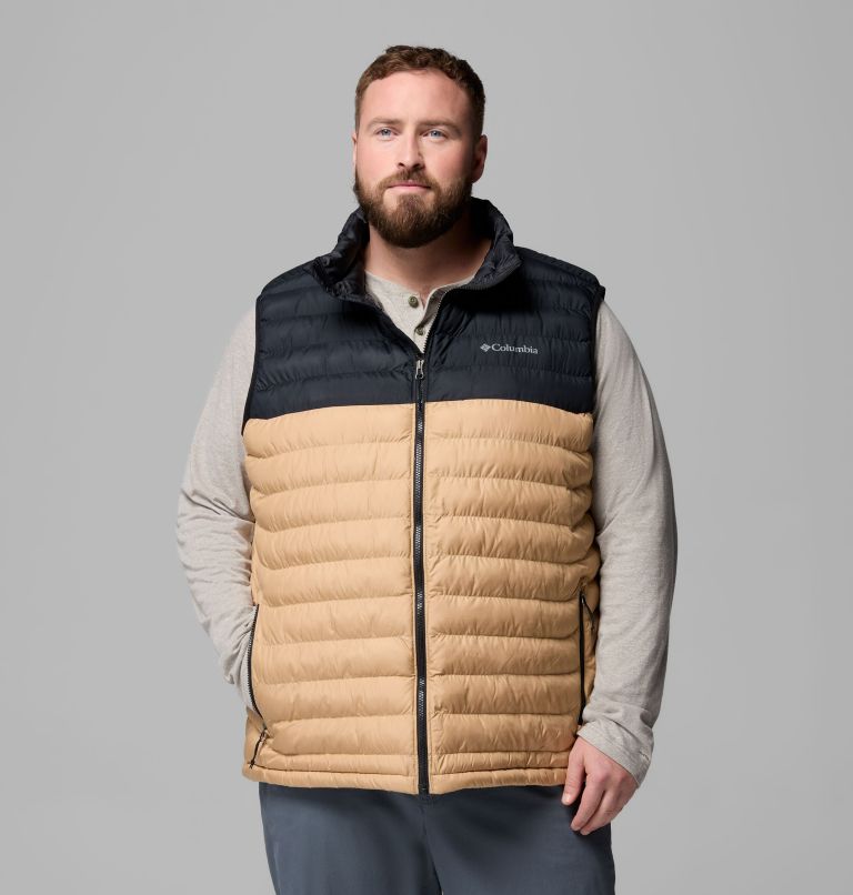 Men's Powder Lite II Vest - Big, Color: Canoe, Black, image 1