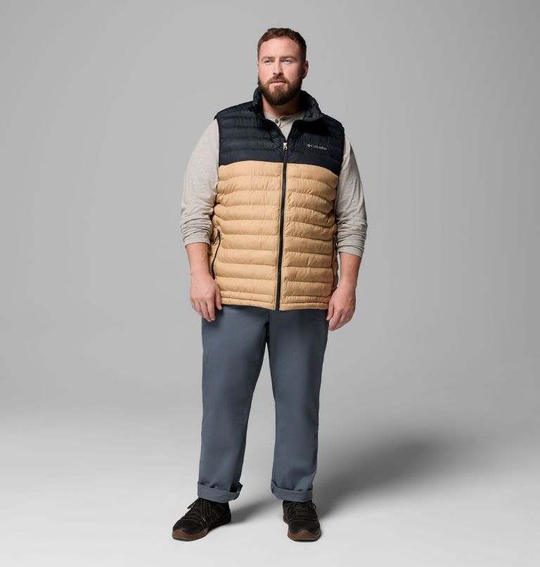 Men's Powder Lite II Vest - Big, Color: Canoe, Black, image 2