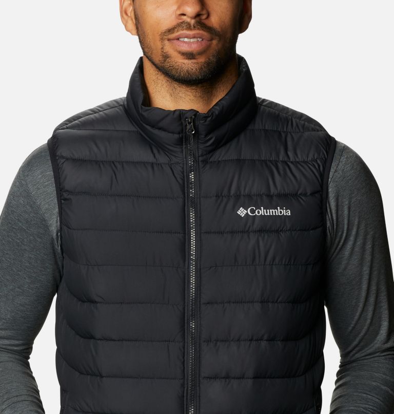 Men's Powder Lite II Insulated Vest, Color: Black, image 4